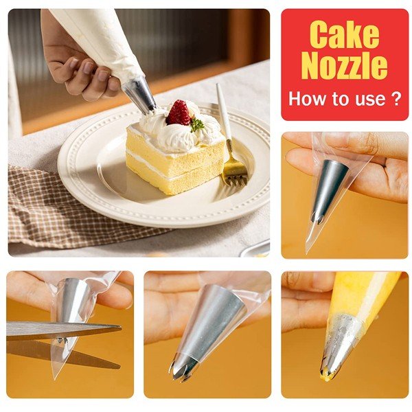 18 In 1 Cake Decorating Stainless Steel Nozzles (18pc)