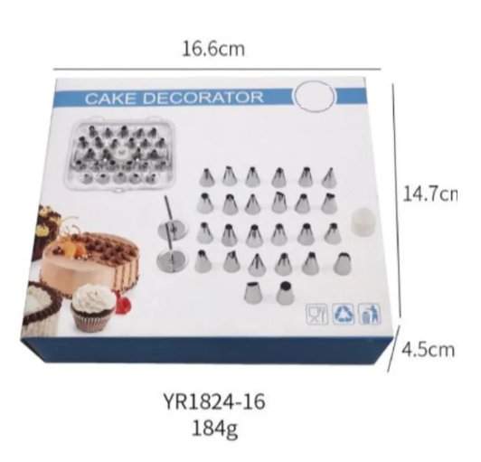 Cake Decorating Nozzles Set (36Pcs)