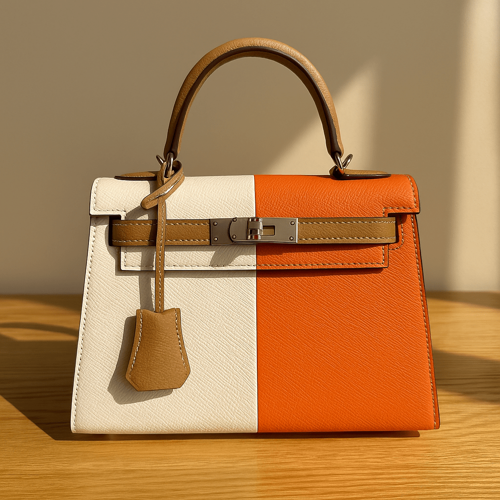 Color Block Mini Satchel Bag
