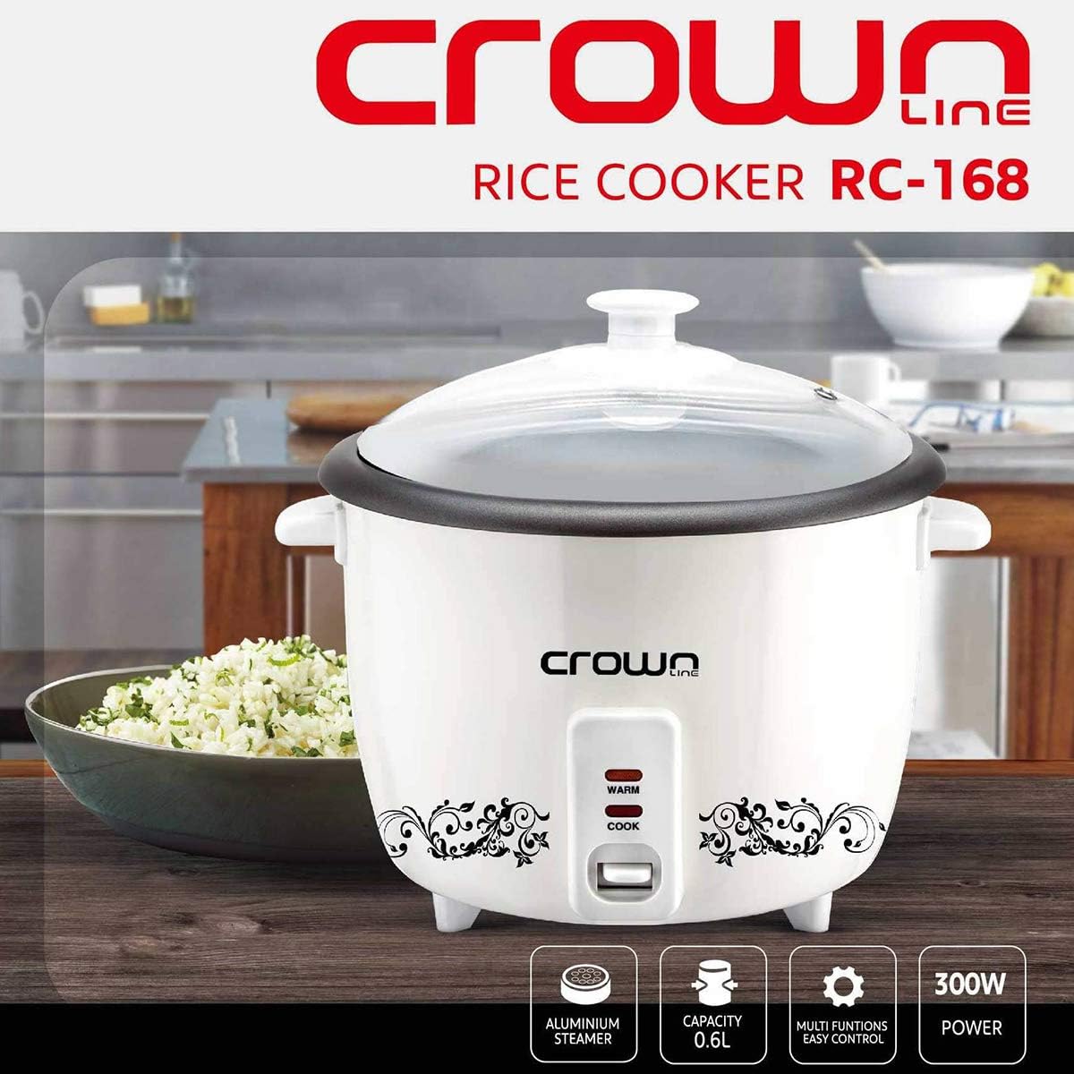 Crownline - Rice Cooker (RC-168)©