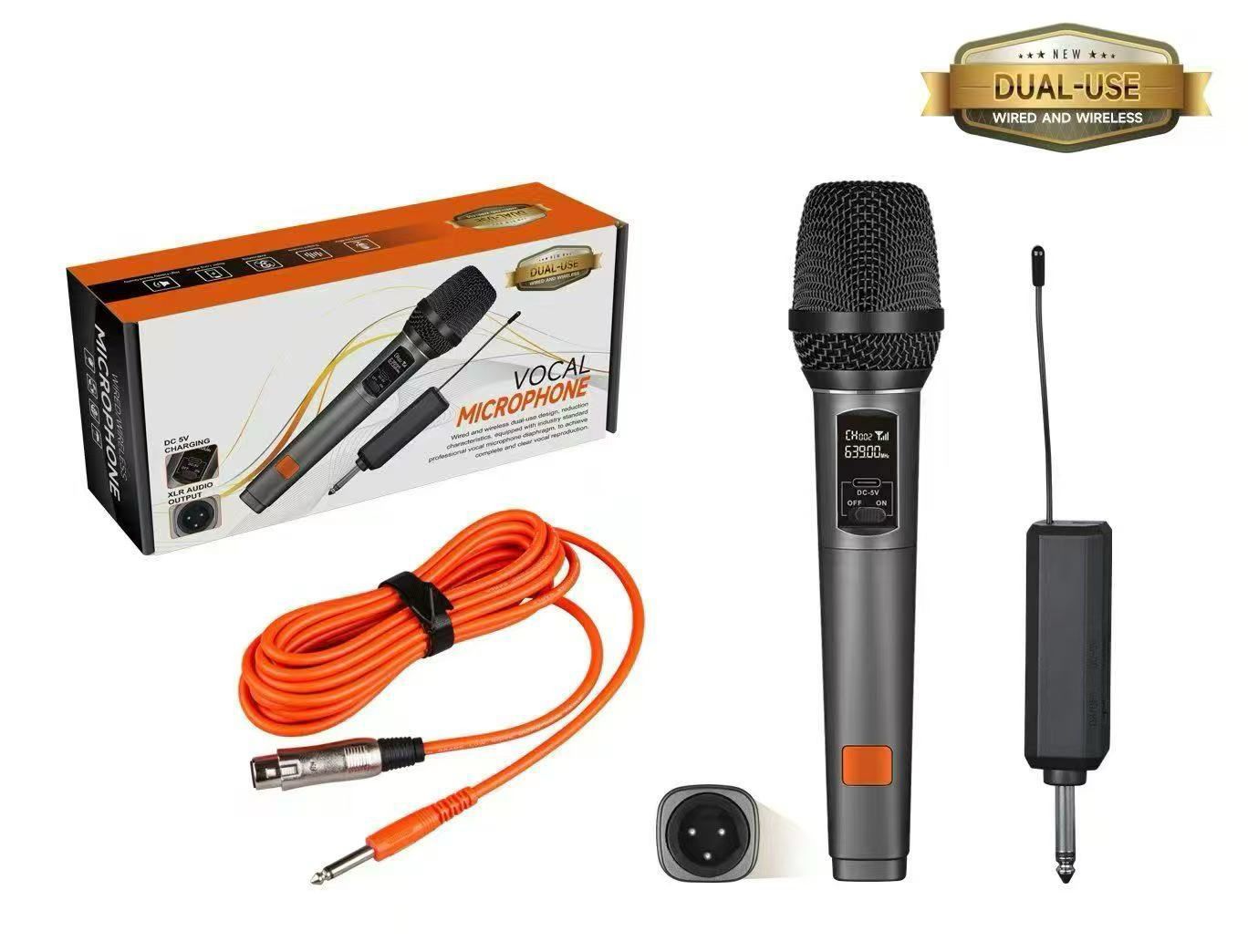 Dual-Use Vocal Microphone