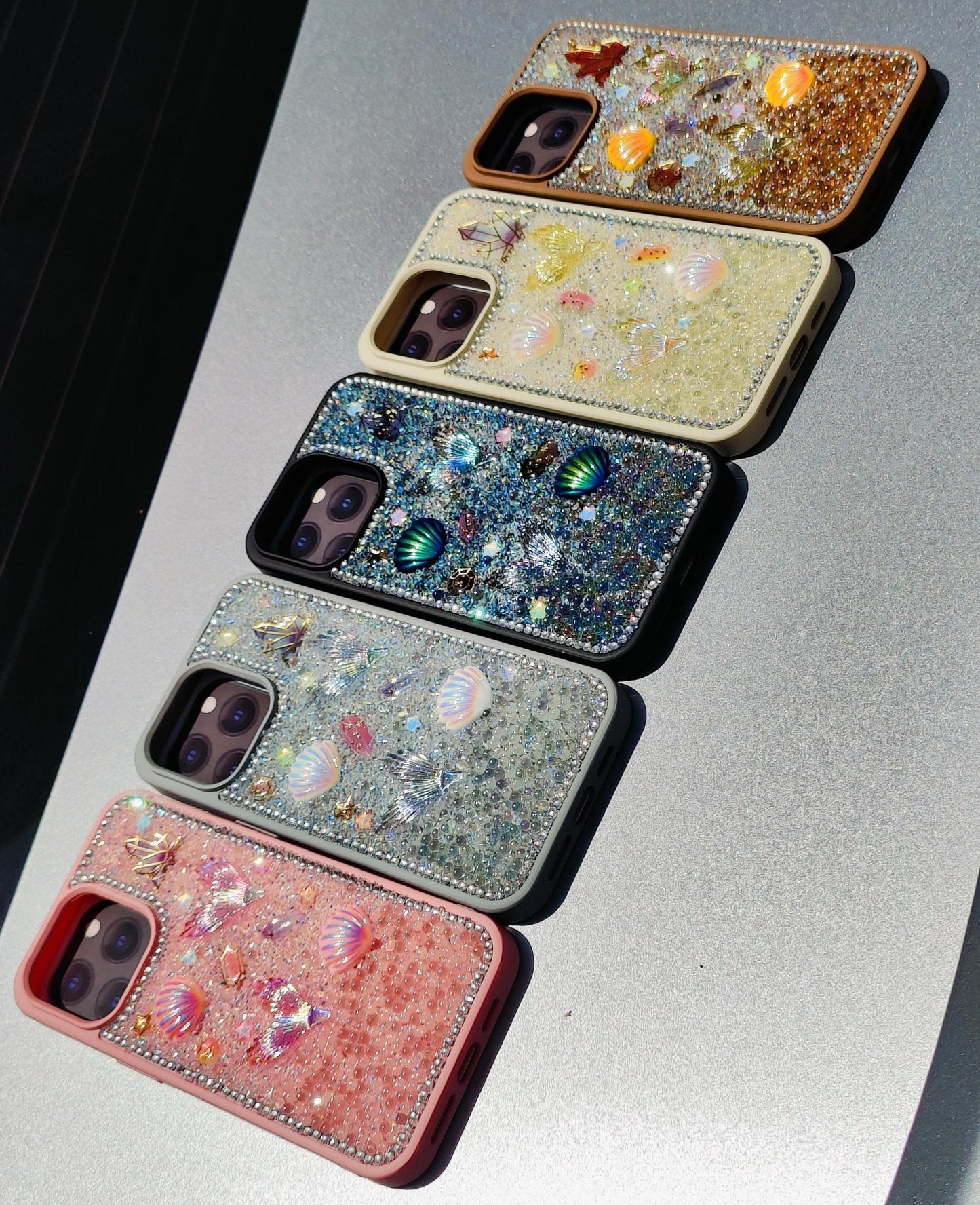 Glitter Seashell Mobile Case