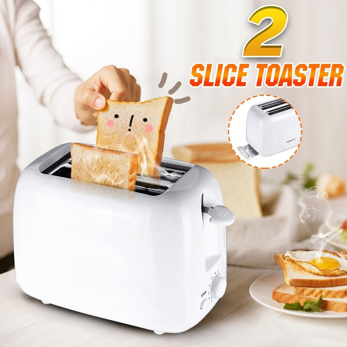 Olympia - 2 Slice Toaster (OE-506)