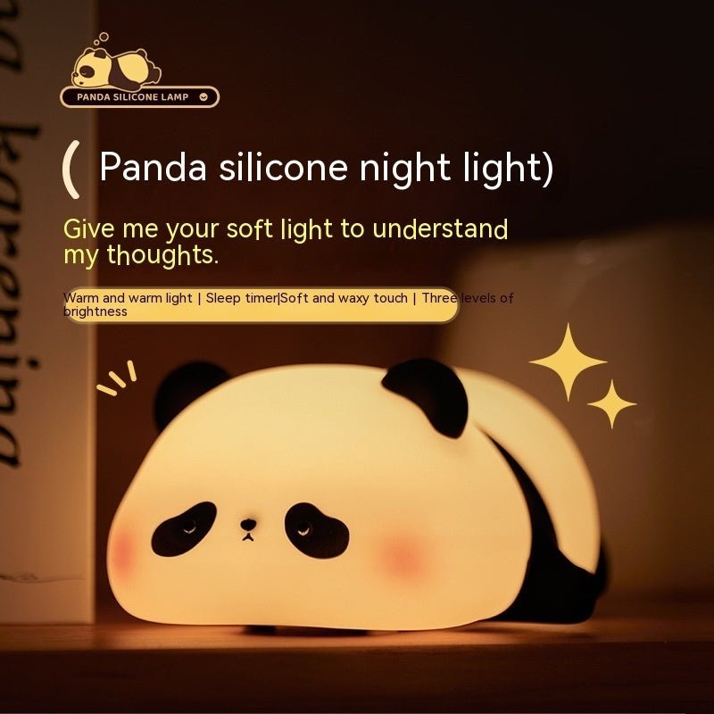 Silicone Panda Night Lamp – Cute LED Bedside Light