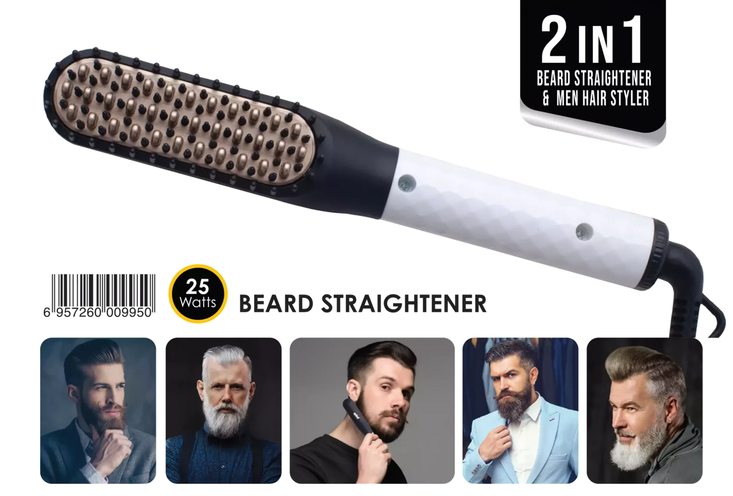 Sanford - 2-in-1 Beard Straightener (SF995BST)