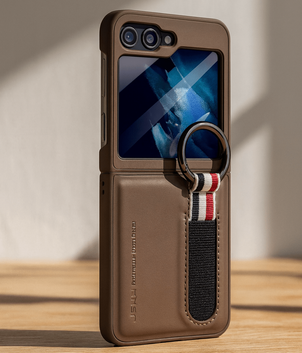 Smart Ring Wallet Case for Flip Phones