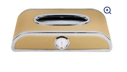 Tissue Box With Clock