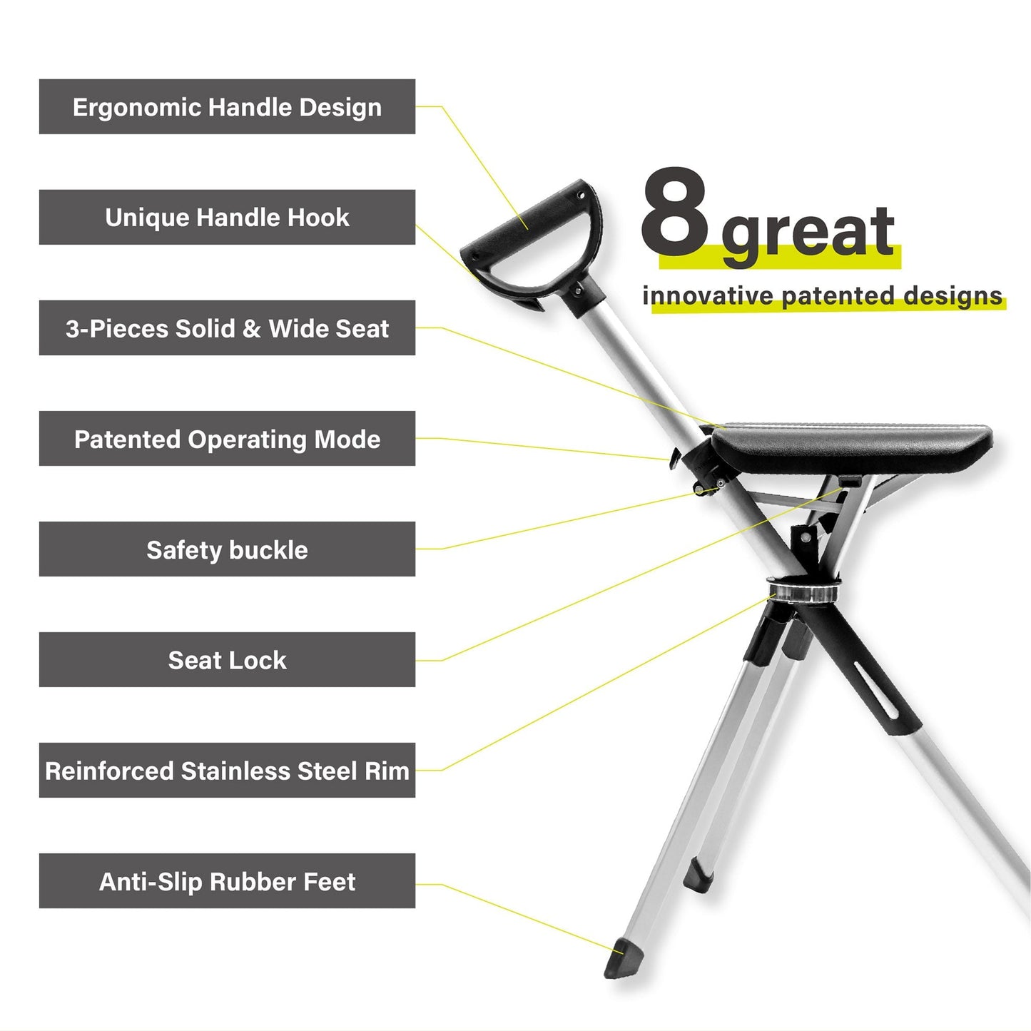 2-in-1 Cane with Seat ©