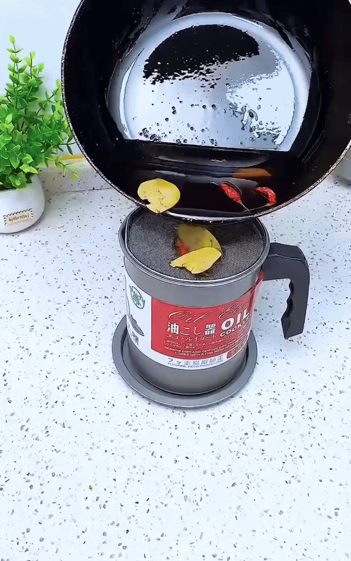 Stainless Steel Oil Filter Pot with Tray