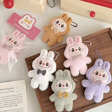 Labubu - Wireless Earbuds with Plush Keychain Set