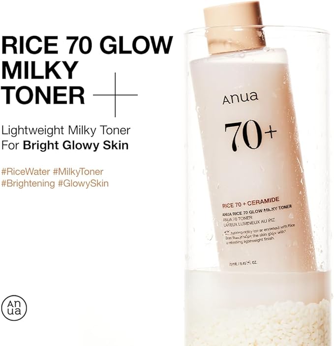 Anua -Rice 70 Glow Milky Toner (Original)