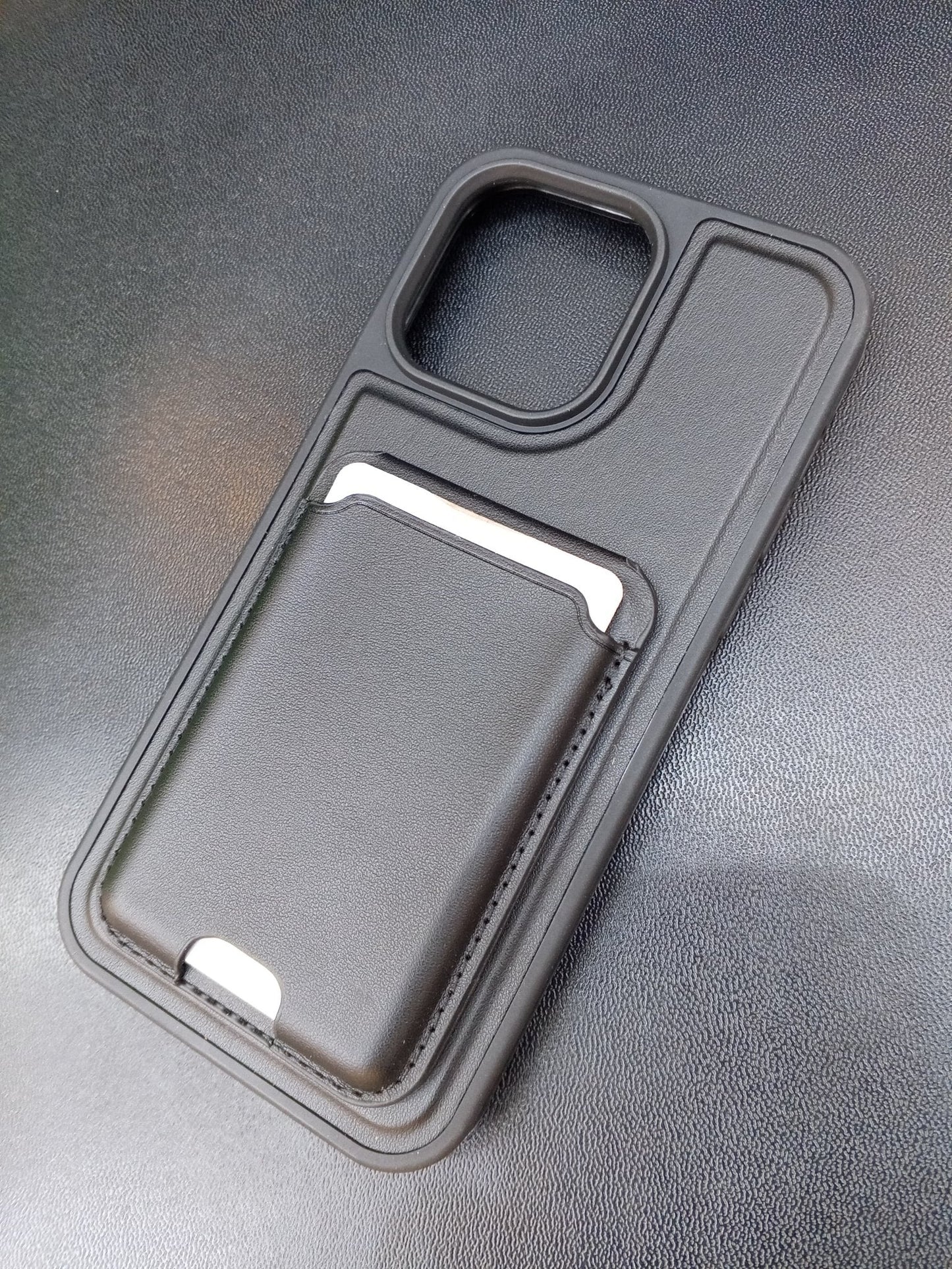 Black Wallet Phone Case with Card Holder