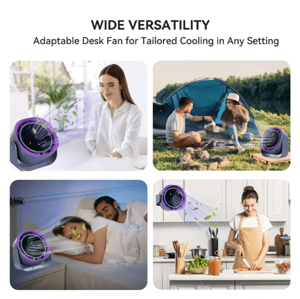 Bladeless Desk Fan with Digital Display