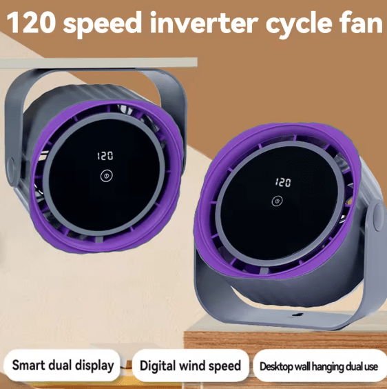 Bladeless Desk Fan with Digital Display