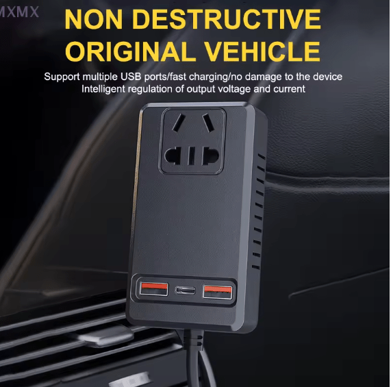 C12 - Intelligent Car Power Inverter with USB Ports