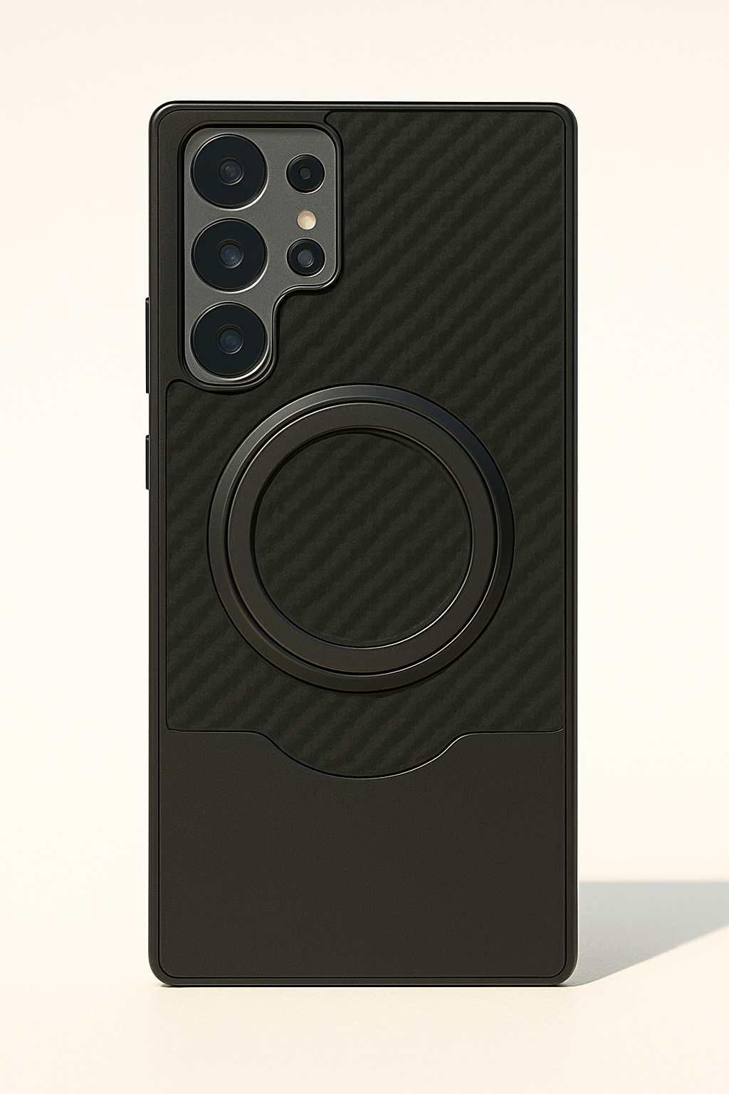 Carbon Fiber Magnetic Ring Case