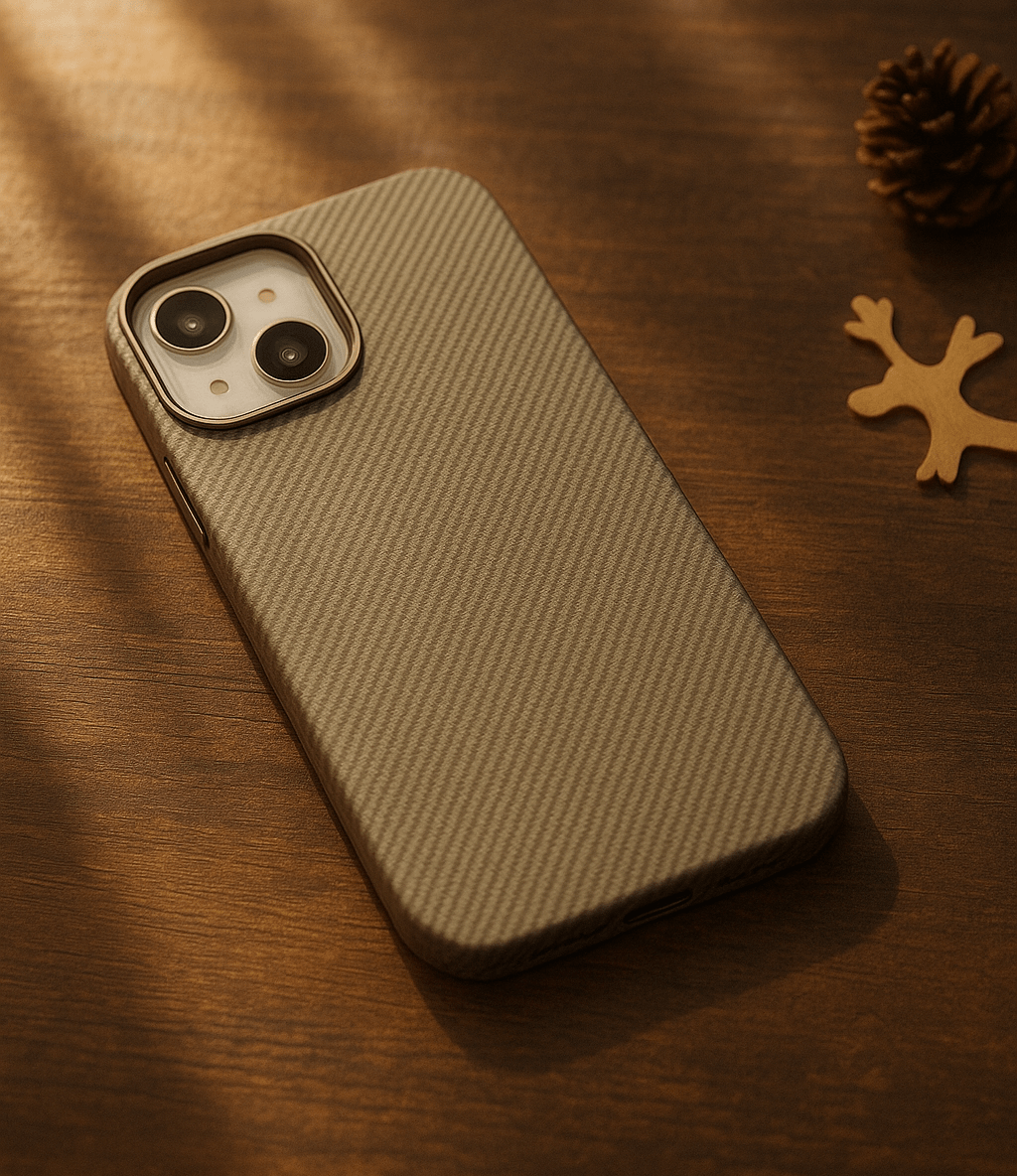 Carbon Weave & Houndstooth Pattern iPhone Case