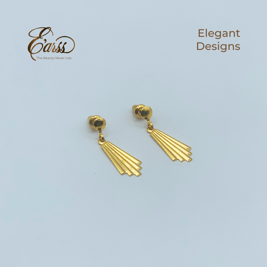 Chandelier Drop Gold Earring | Stainless Steel | 18K Gold Plated