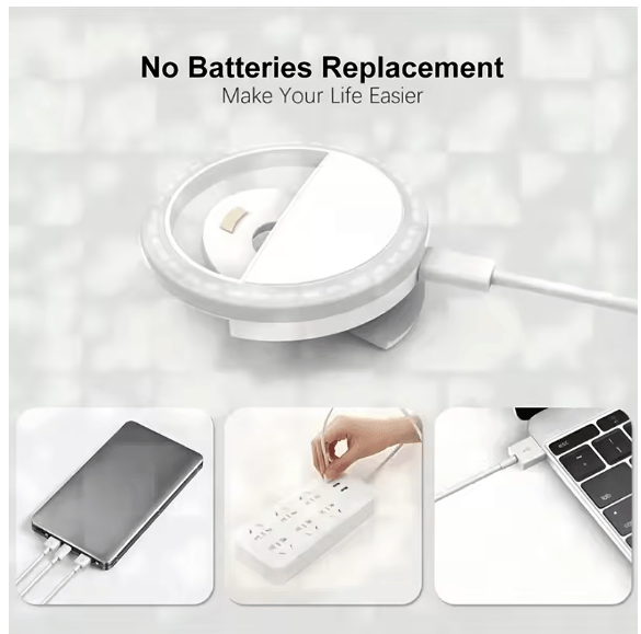 Clip-On Selfie Ring Light
