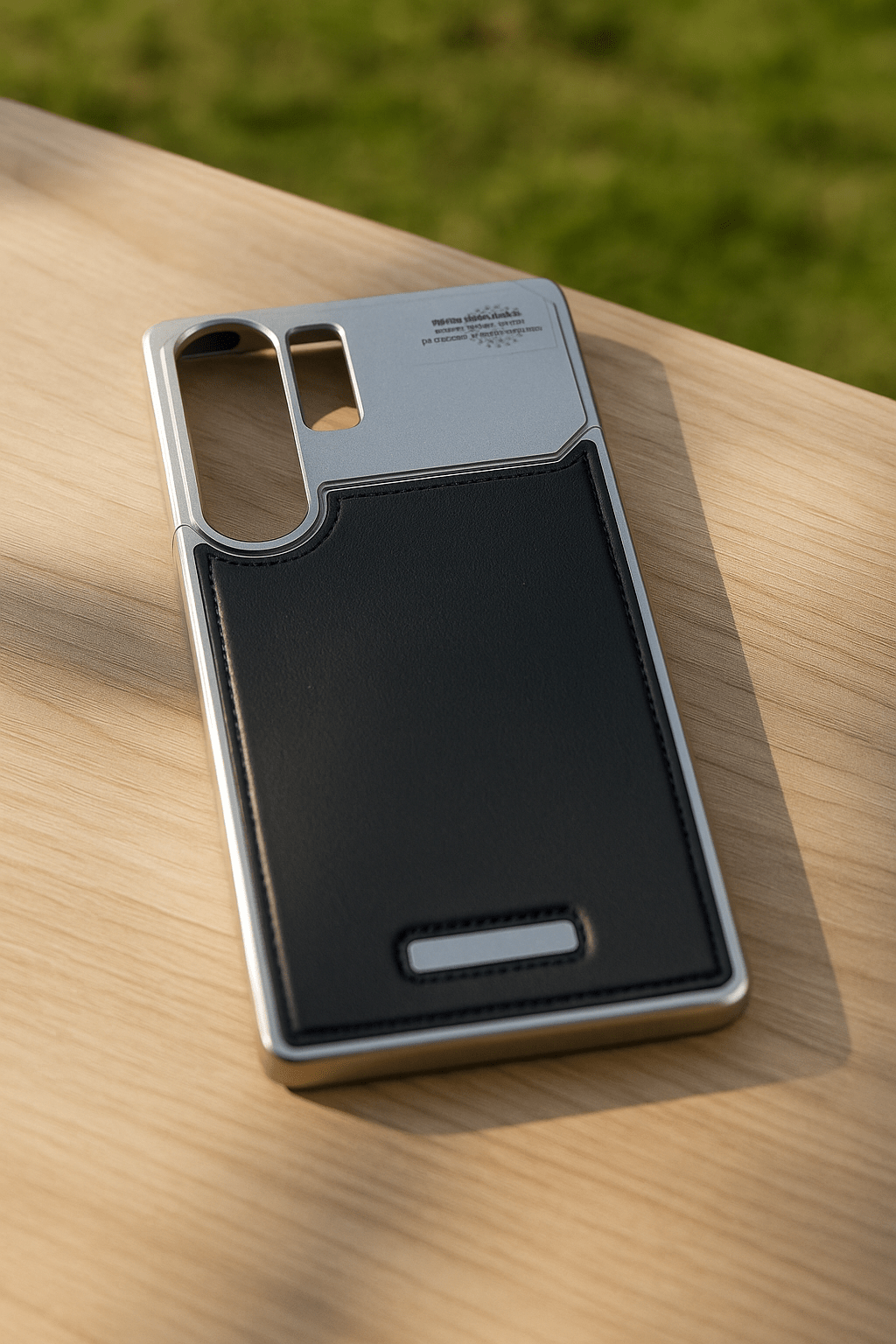 Creative Leather Patch Phone Case