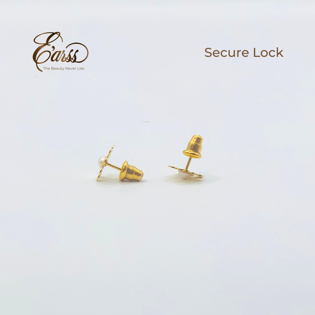 Daisy with Pearl Gold | Stainless Steel | 18K Gold Plated