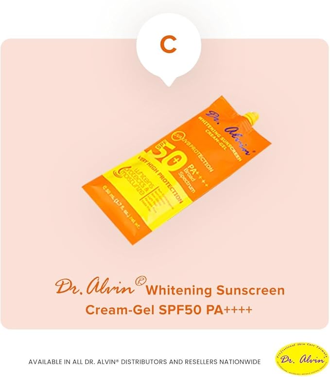 Dr. Alvin - Whitening Sunscreen Cream-Gel SPF 50+ (Original)