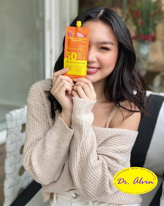 Dr. Alvin - Whitening Sunscreen Cream-Gel SPF 50+ (Original)