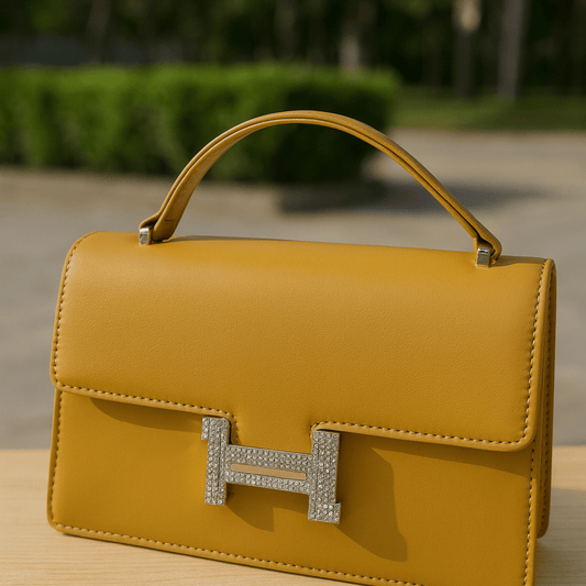 Elegant Structured Top-Handle Bag
