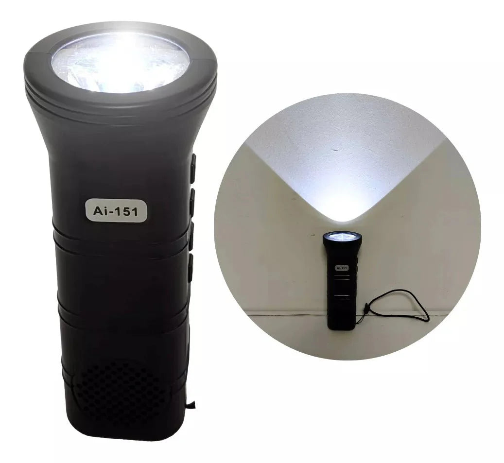 Flashlight Speaker Bluetooth Radio