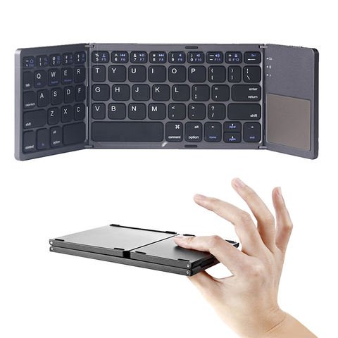Foldable Bluetooth Keyboard with Touchpad