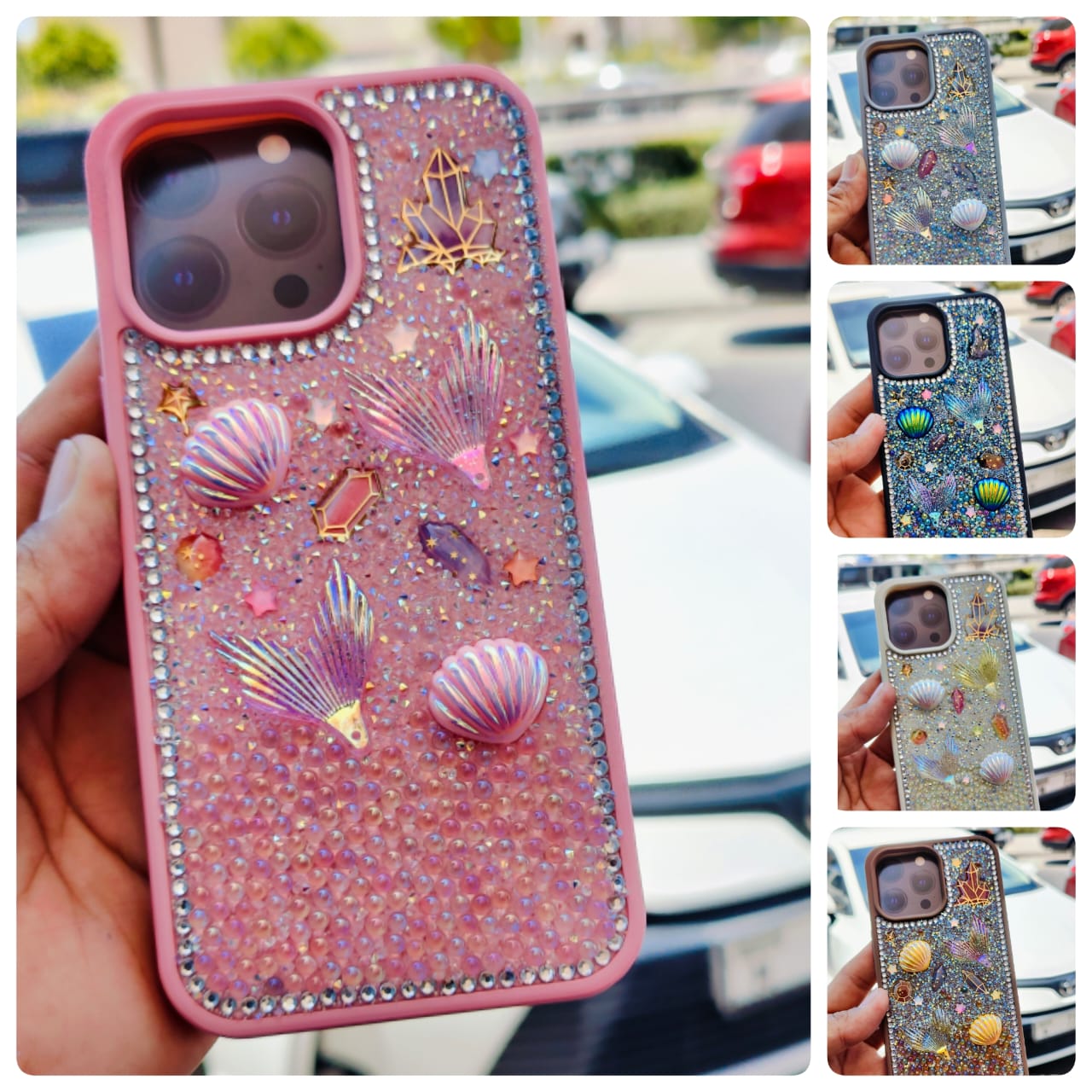 Glitter Seashell Mobile Case