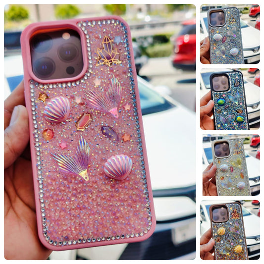 Glitter Seashell Mobile Case