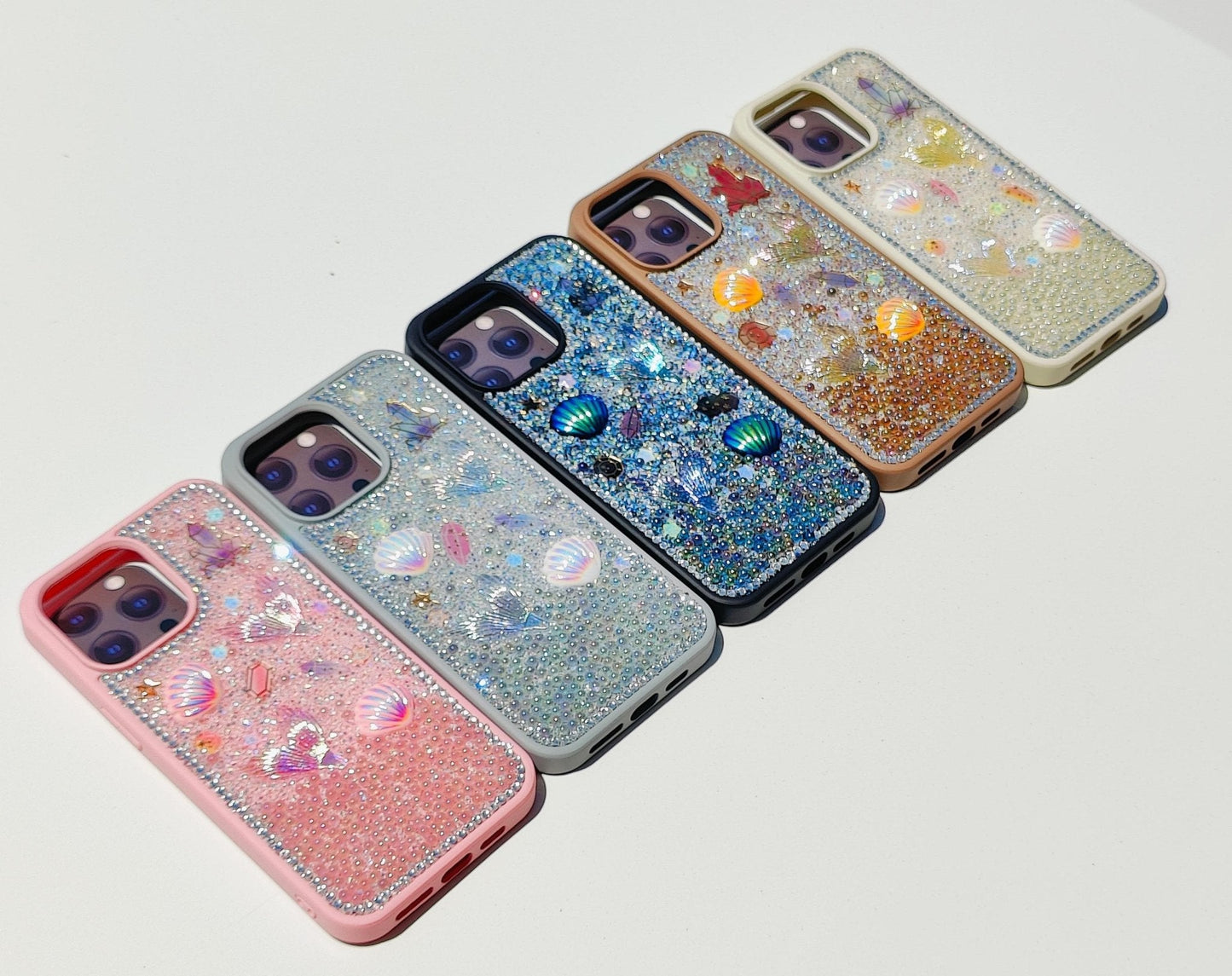 Glitter Seashell Mobile Case