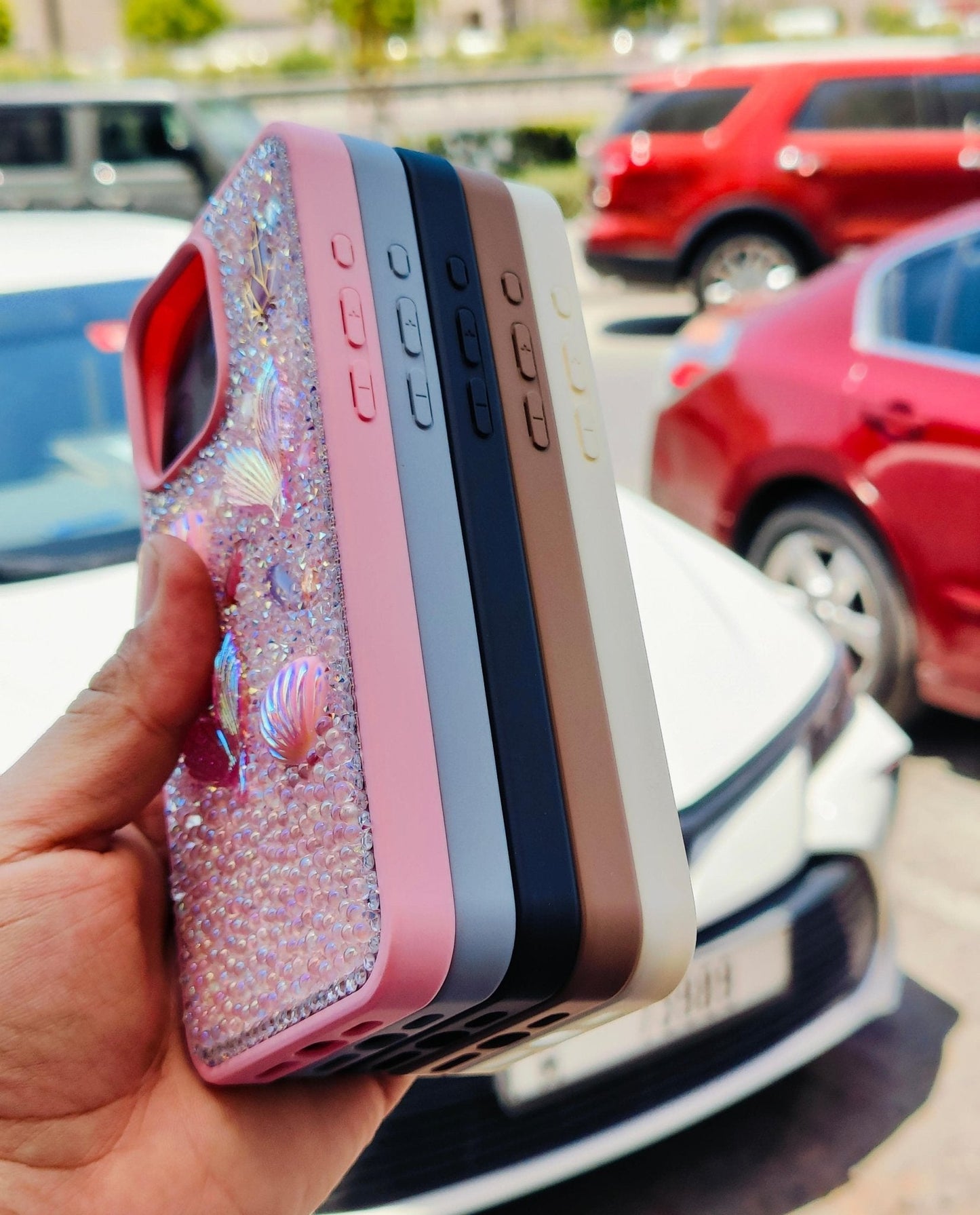 Glitter Seashell Mobile Case