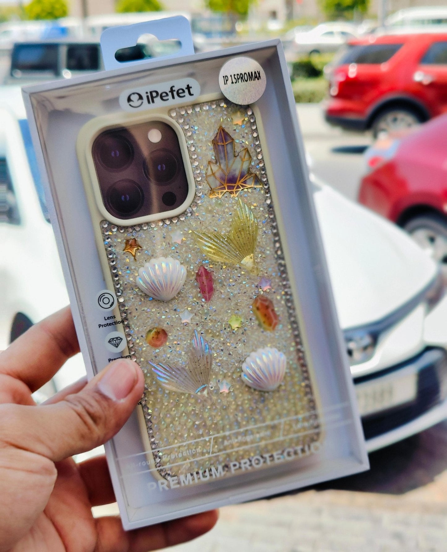 Glitter Seashell Mobile Case