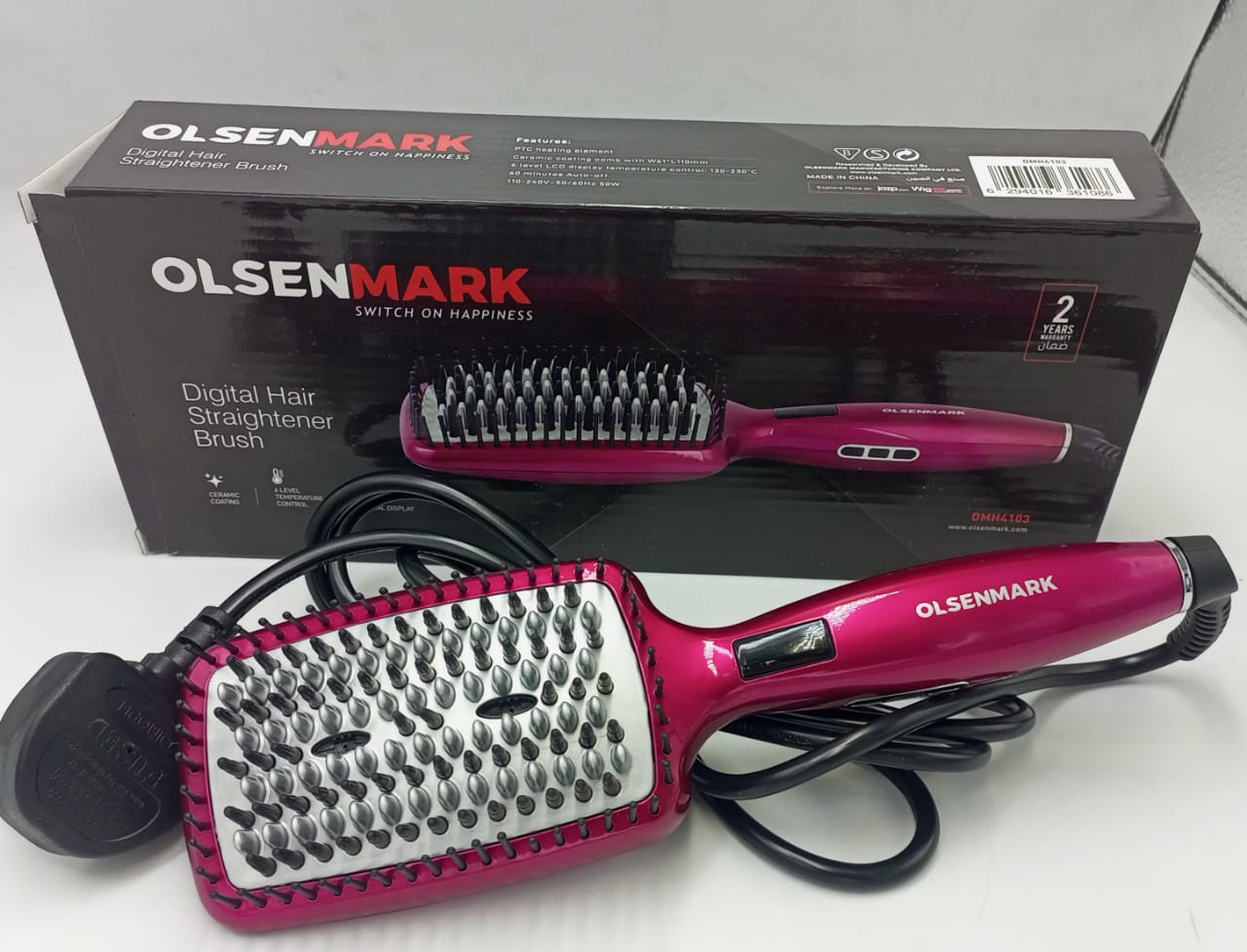 Hair Straightener Brush Comb