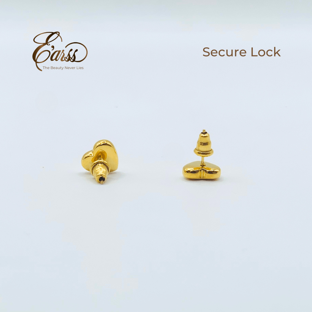 Heart Gold Stud | Stainless Steel | 18K Gold Plated