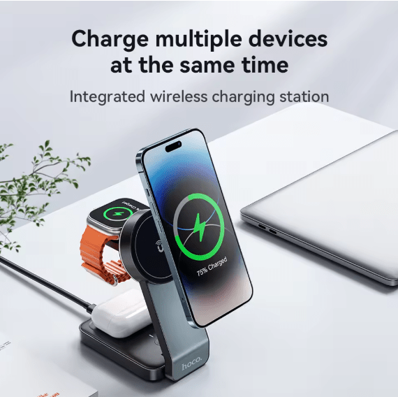 Hoco - 3-in-1 Magnetic Wireless Charger (CQ3)