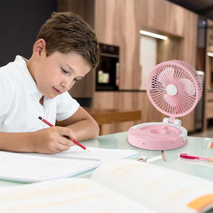 Jiake - Folding Storage Lamp Fan with USB