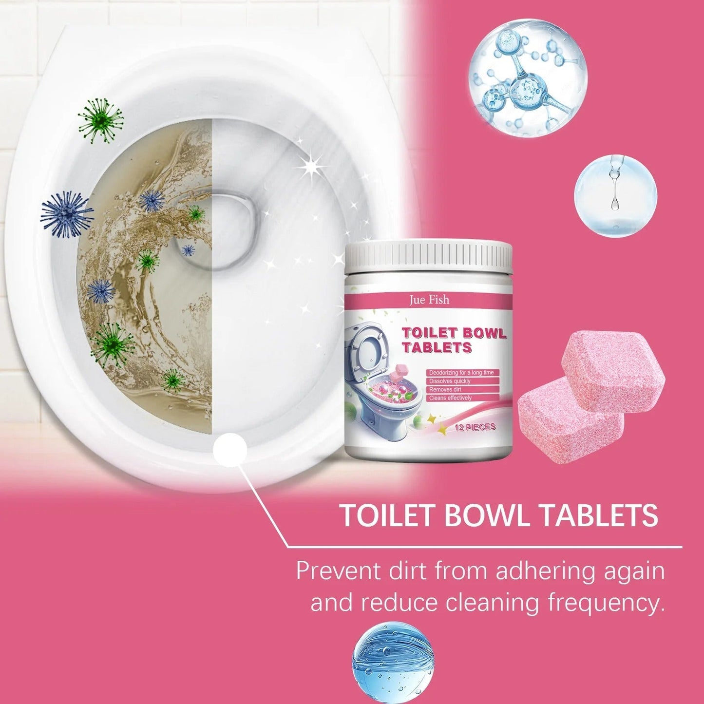 Jue - Fish Toilet Bowl Tablets