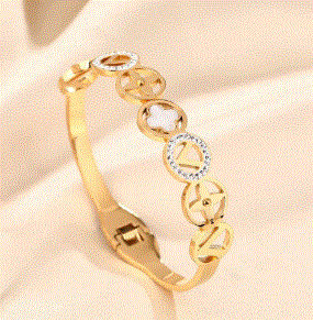 Stainless Steel Zircon Women's Bracelet