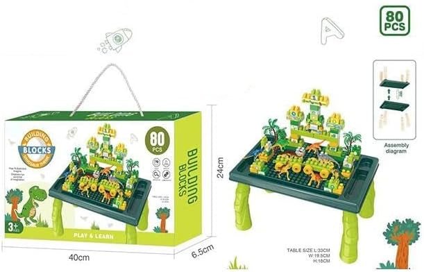 Kids Playing Blocks Set