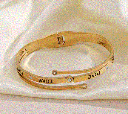 Stainless Steel Love Bracelet For Women's