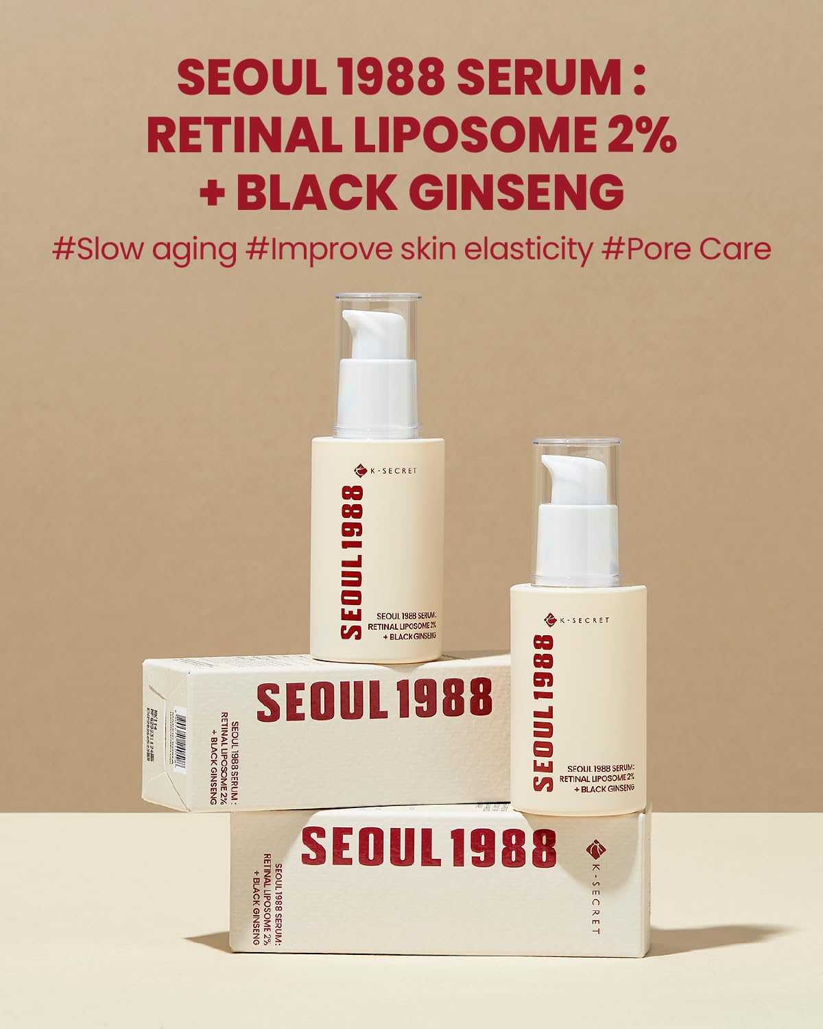 K-SECRET - SEOUL 1988 Serum: Retinal Liposome 2% + Black Ginseng (Original)