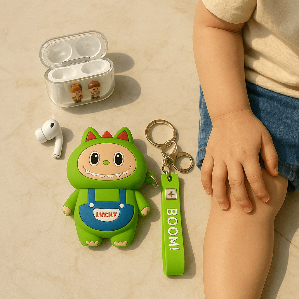 Labubu -  AirPods Case with Keychain Strap
