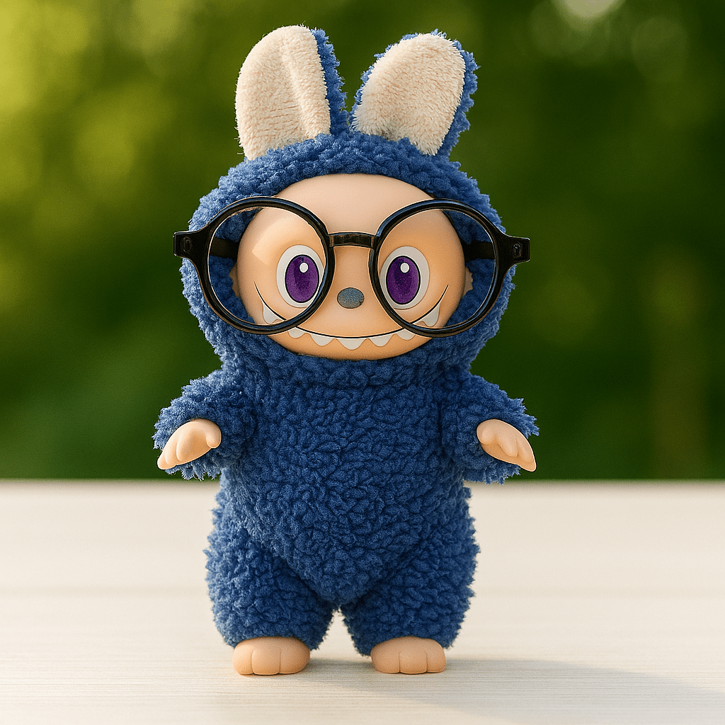 Labubu - Furry Bunny-Monster with Removable Glasses