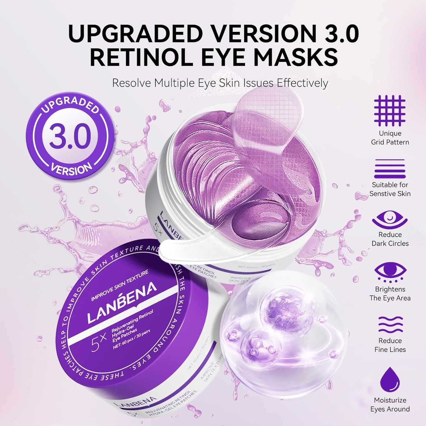 LANBENA - Hydra-Gel Eye Patches (Original)