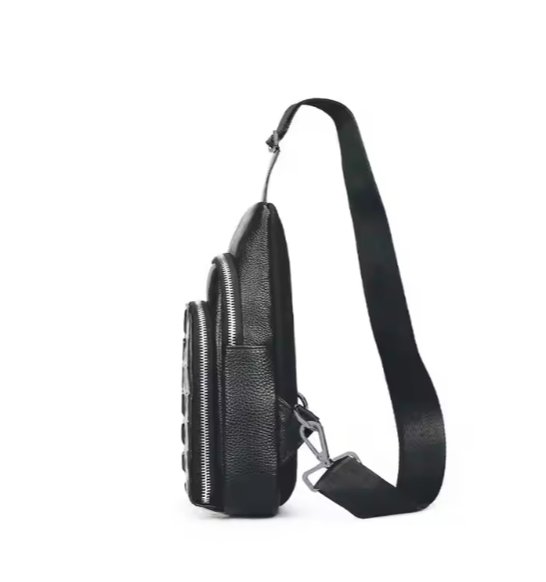 Leather Chest Bag With Sensor Lock ©