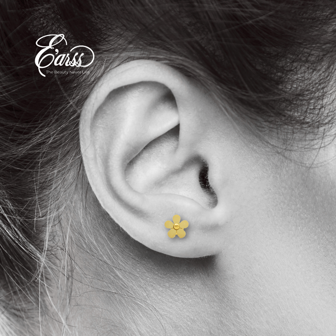 Little Flower Stud | Stainless Steel | 18K Gold Plated