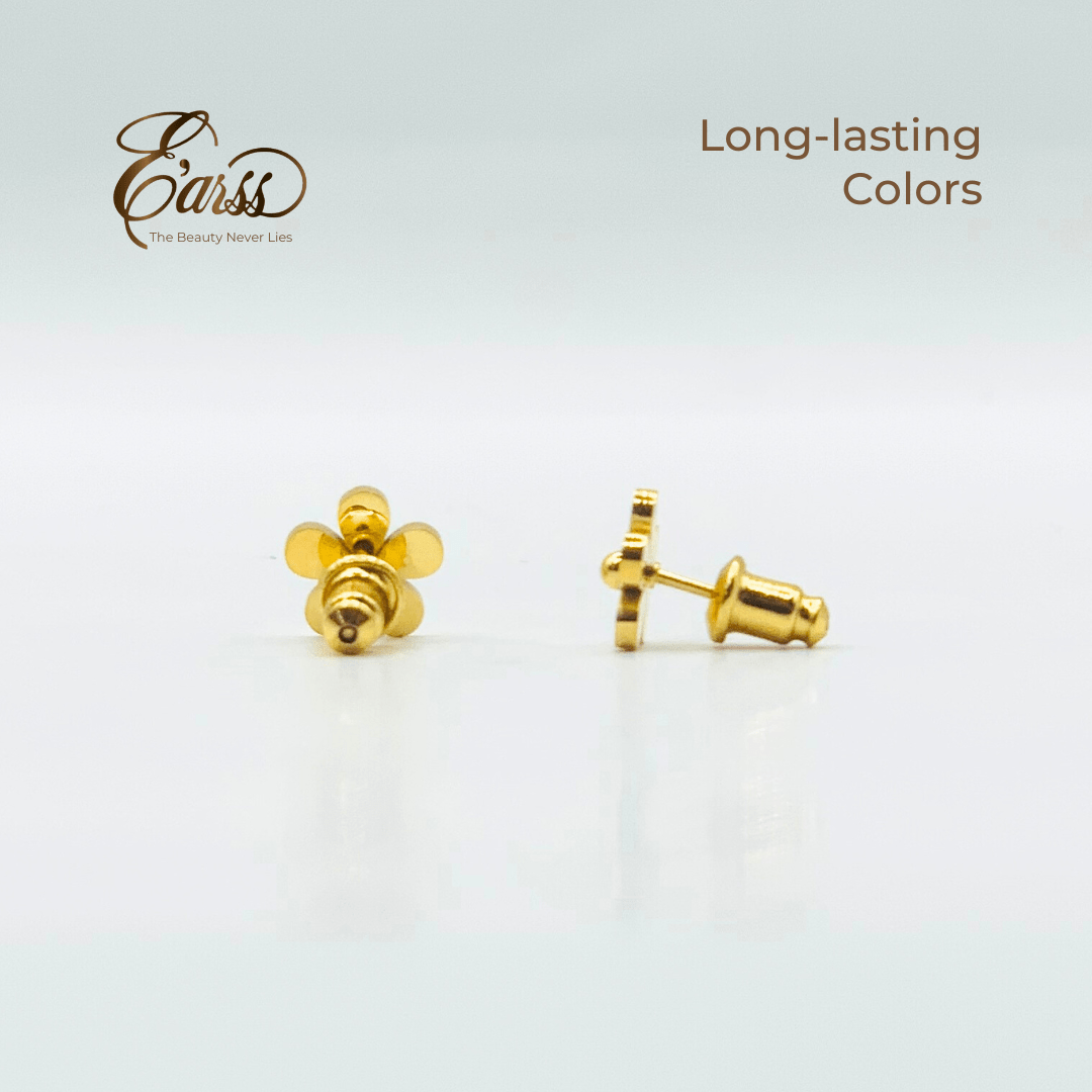 Little Flower Stud | Stainless Steel | 18K Gold Plated